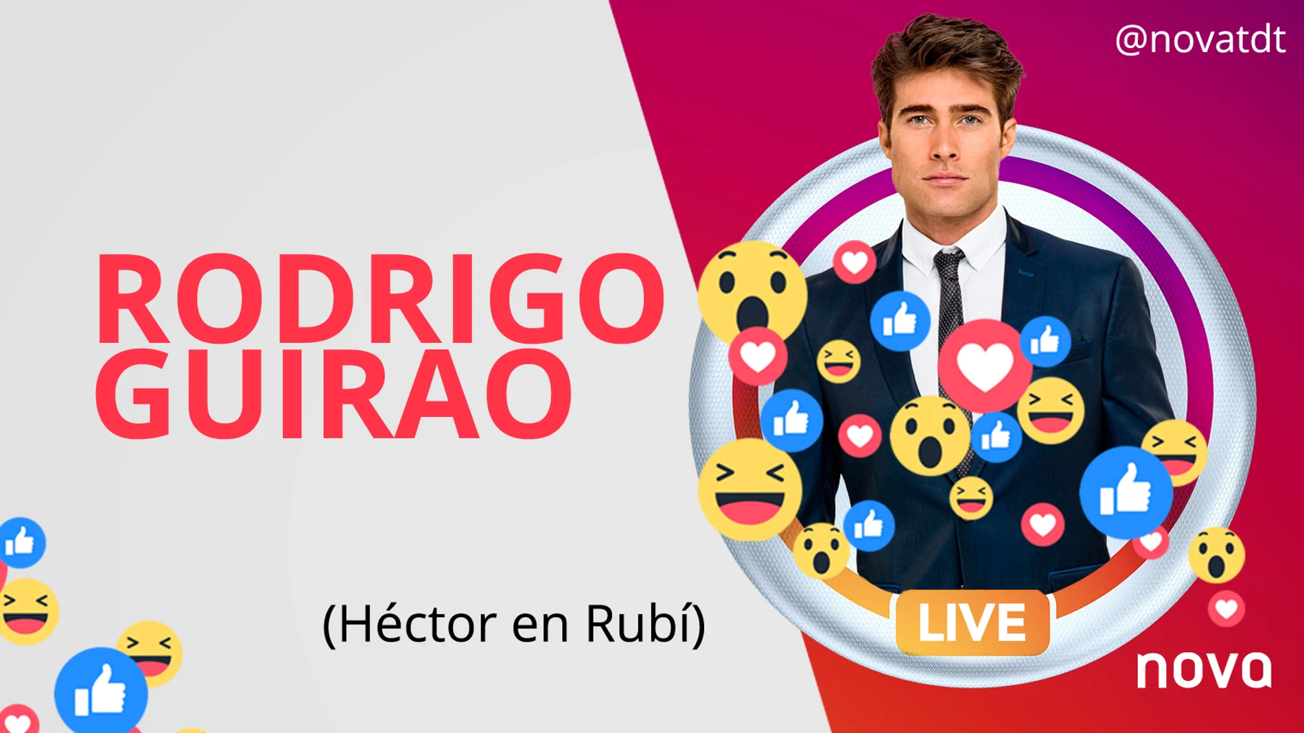 Rodrigo Guirao ha hablado en exclusiva con Nova sobre su participación en 'Rubí' y esto es lo que nos ha contado
