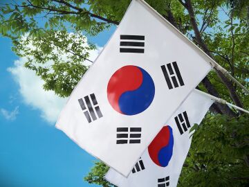 bandera de Corea del Sur
