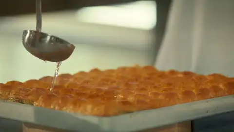 almíbar en el baklava Melek