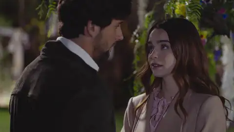 Valeria le pide a Mateo que tenga cuidado por si aparece Tony en la hacienda Valeria le pide a Mateo que tenga cuidado por si aparece Tony en la hacienda
